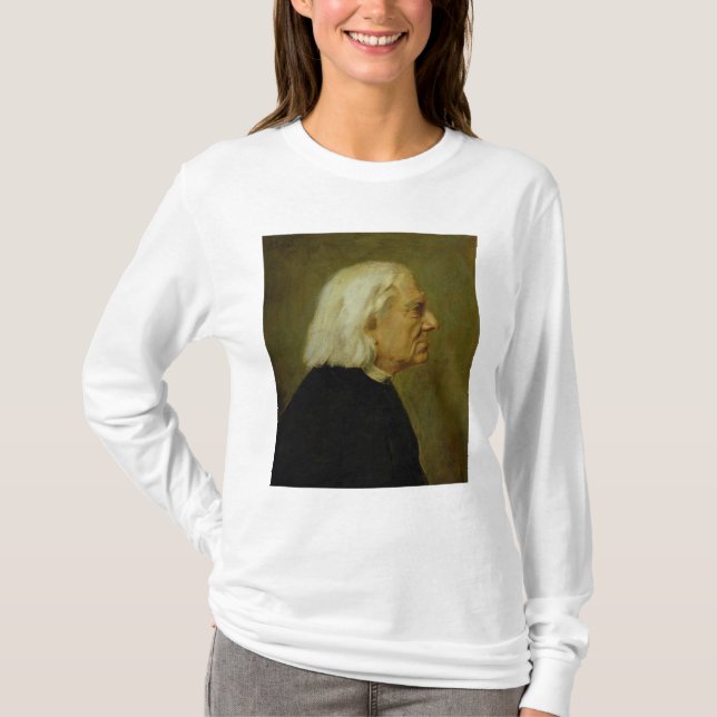 T-shirts O compositor Franz Liszt, 1884 (Frente)