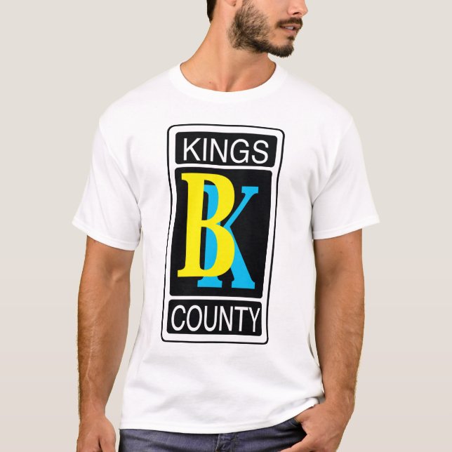 T-shirts O Condado de Kings BK (Frente)