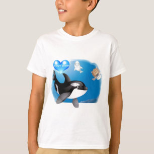 T-shirts O coração da orca (baleia de assassino) I projet