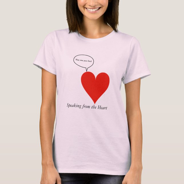 T-shirts O coração fala (Frente)