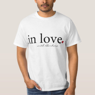 T-shirts O costume, no amor com, personalizou a t-camisa