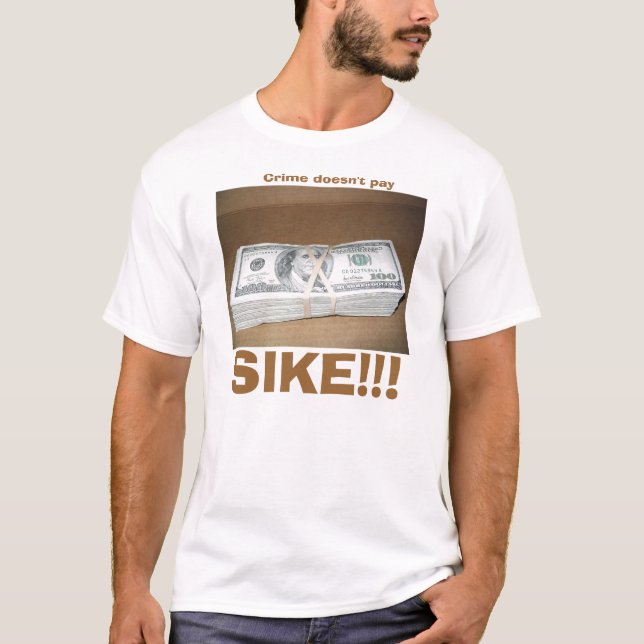 T-shirts O crime não compensa (Frente)