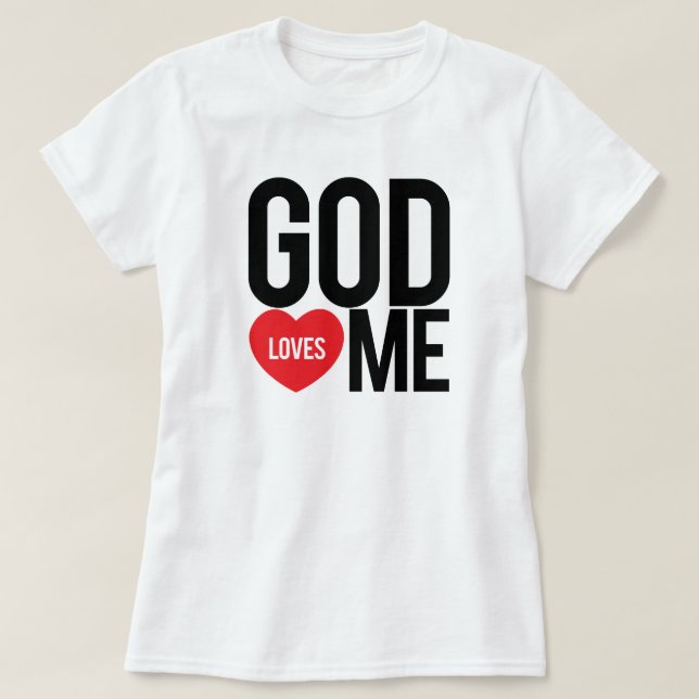 T-shirts O deus ama-me (Frente do Design)