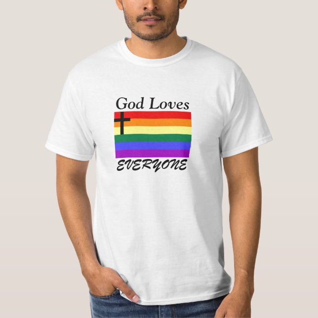 T-shirts O deus ama todos (Frente)