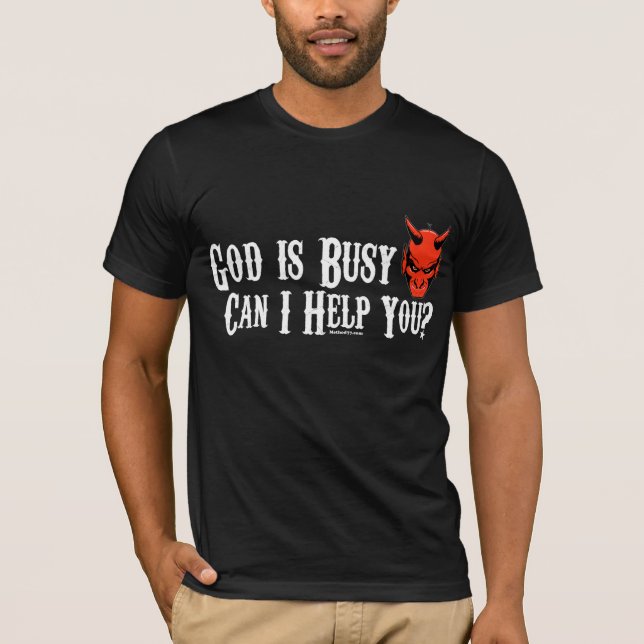 T-shirts O deus é obscuridade ocupada (Frente)