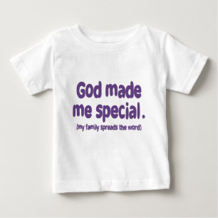 T-shirts O deus fez-me especial