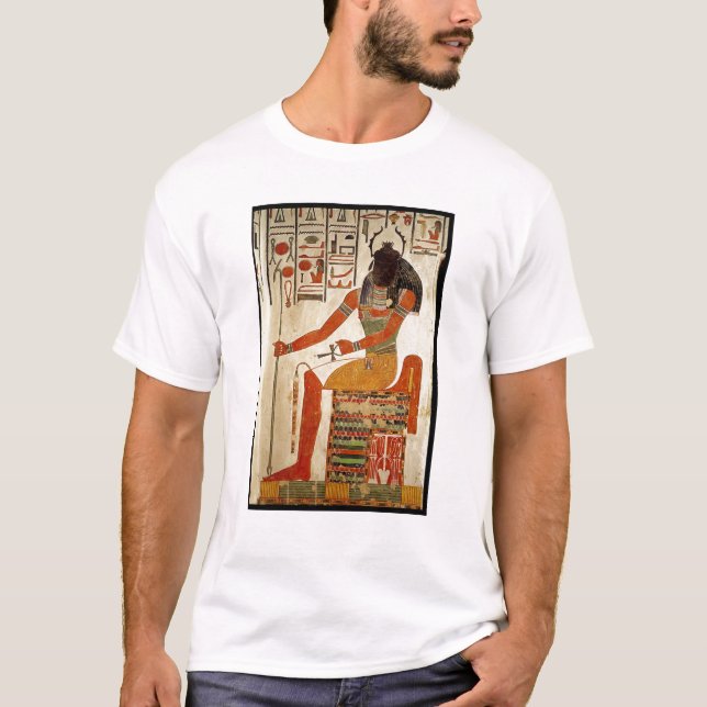 T-shirts O deus, Khepri, do túmulo de Nefertari (Frente)
