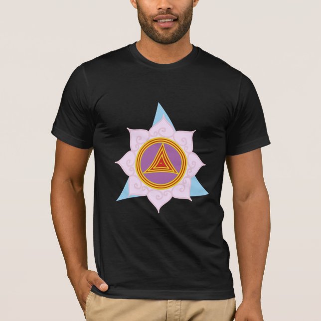 T-shirts O Dhanwantari Kali Yantra dos homens (Frente)