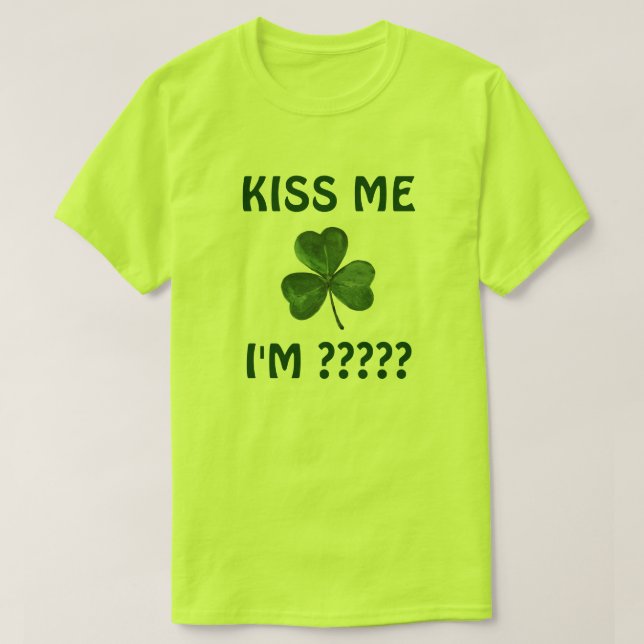 T-shirts O dia customizável de St Patrick (Frente do Design)