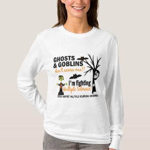 T-shirts O Dia das Bruxas 1 guerreiro da esclerose múltipl