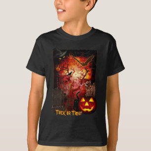 T-shirts O Dia das Bruxas assustador
