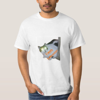 T-shirts O Dia das Bruxas feliz da Gato-O-Lanterna