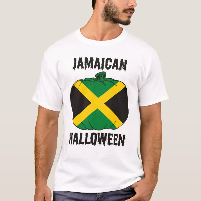 T-shirts O Dia das Bruxas jamaicano (Frente)