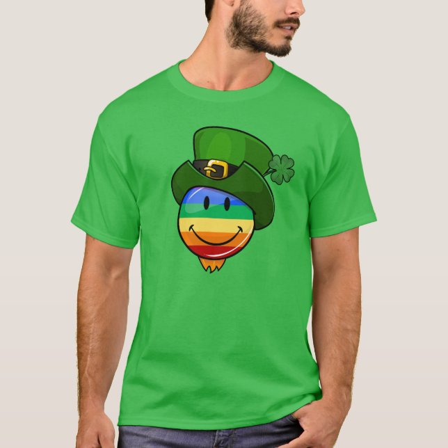 T-shirts O dia de St Patrick alegre da bandeira do (Frente)