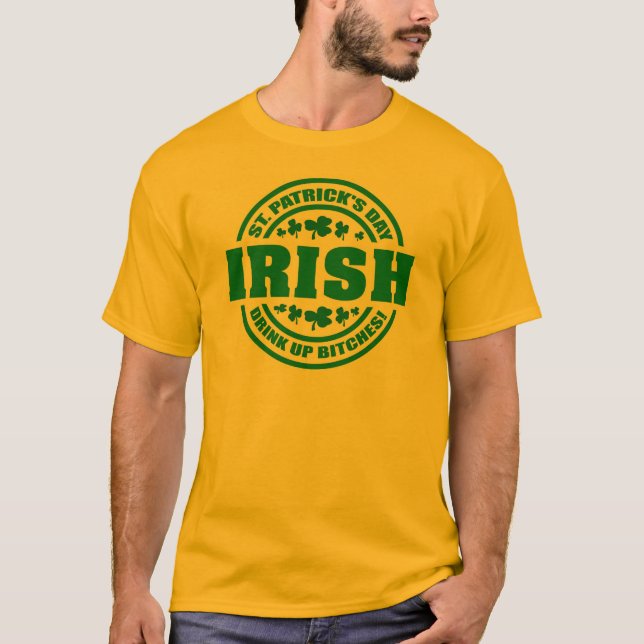 T-shirts O dia de St Patrick do IRLANDÊS (Frente)
