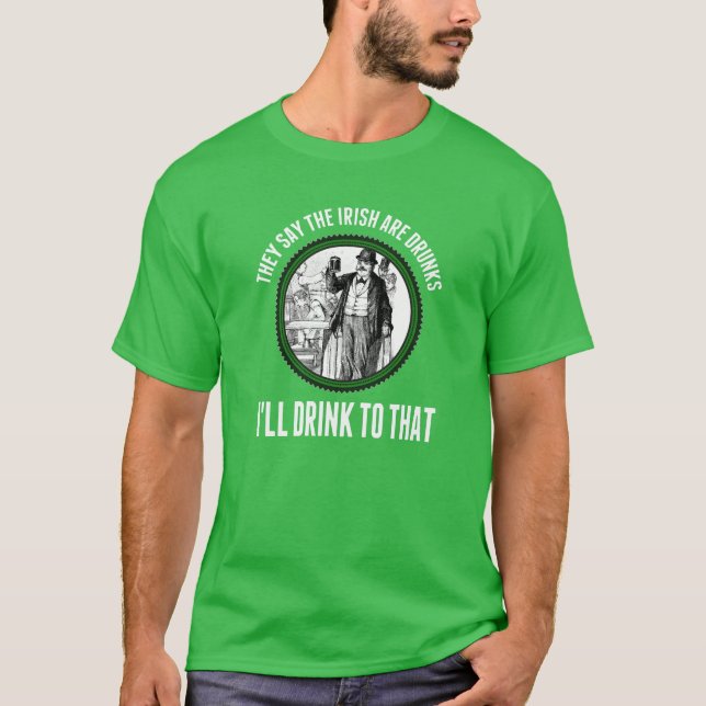 T-shirts O dia de St Patrick eu beberei a esse T (Frente)