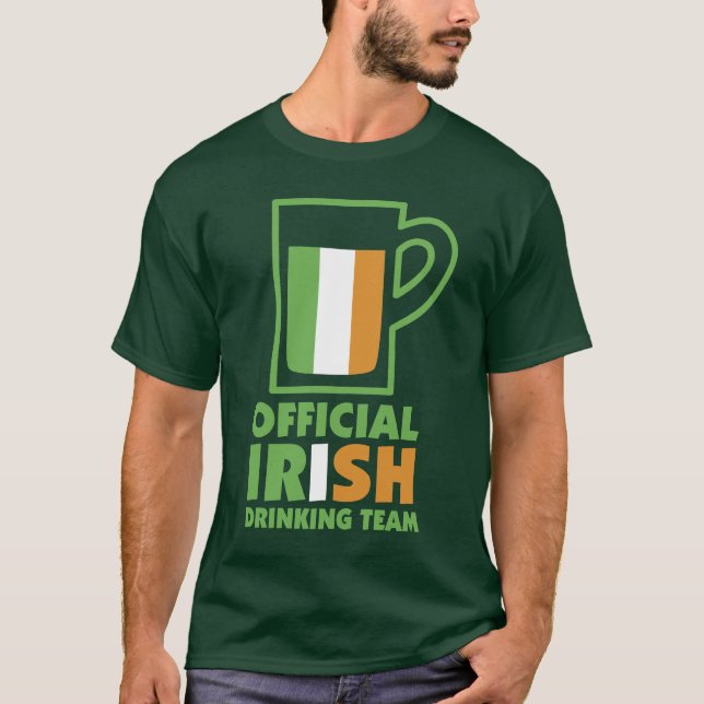 T-shirts O dia de St Patrick irlandês oficial da equipe da (Frente)