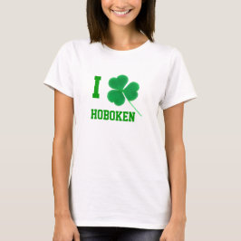 T-shirts O dia de St Patrick mim trevo Hoboken