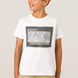 T-shirts O dia dos pais cortado ADICIONA SUA grade do metal