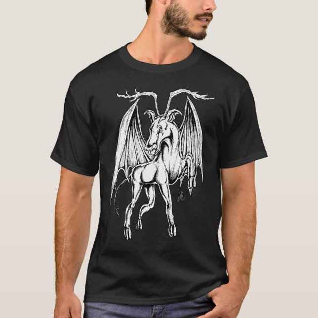 T-shirts O diabo do jérsei (Frente)