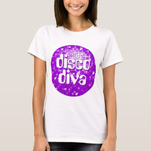 T-shirts O disco telha do "a parte superior roxa dos