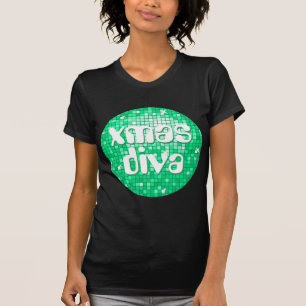 T-shirts O disco telha o jade do "preto das senhoras da