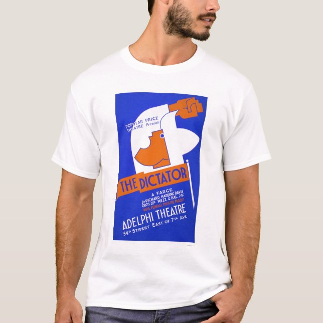 T-shirts O ditador Farsa WPA 1940 (Frente)