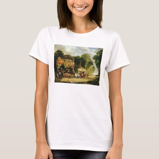 T-shirts O Dorking e o Royal Mail de Londres que saem do Ma (Frente)