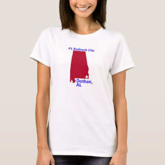 T-shirts O Dothan das mulheres, cidade do campónio #1 na