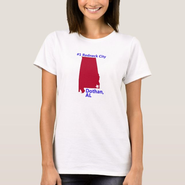 T-shirts O Dothan das mulheres, cidade do campónio #1 na (Frente)