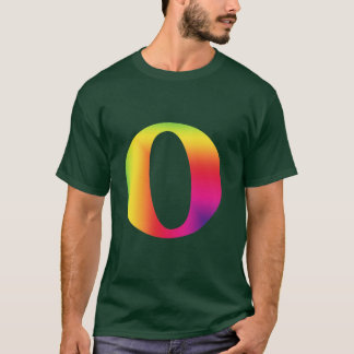 T-shirts O e/ou nota musical inteira representados