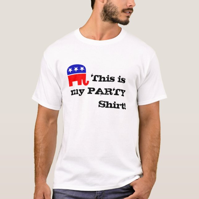 T-shirts o elefante do gop,         este é meu PARTIDO      (Frente)