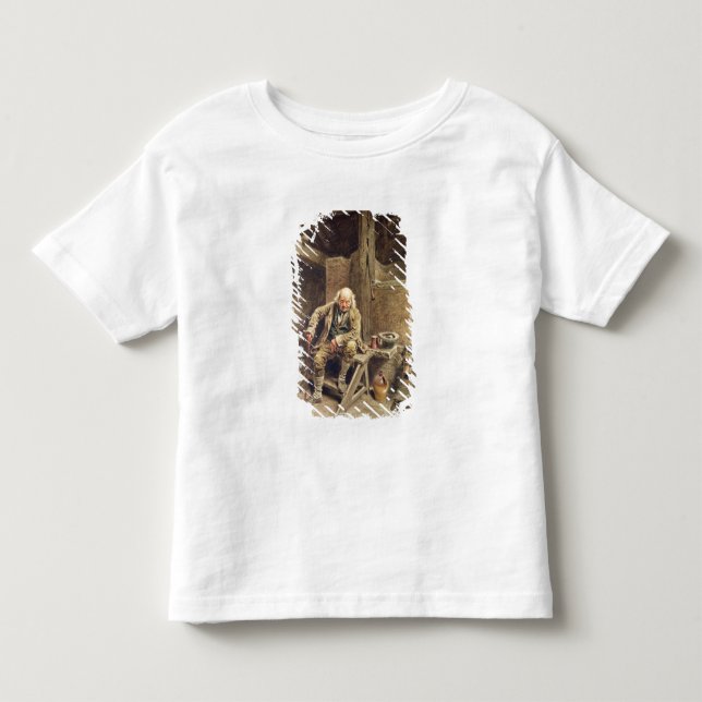 T-shirts O empregado idoso fiel (Frente)