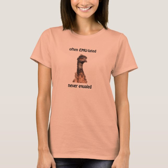 T-shirts O eMU-lated do Emu frequentemente nunca igualou o (Frente)
