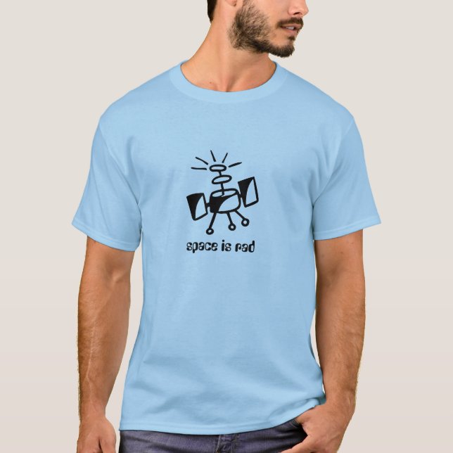 T-shirts o espaço é rad (Frente)