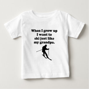 T-shirts O esqui gosta de meu vovô