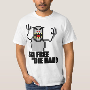 T-shirts O esqui livre ou morre duro