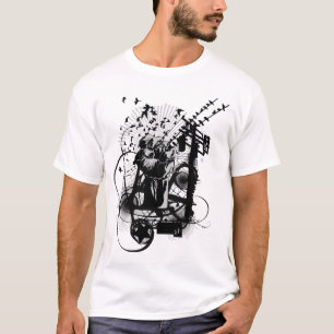 T-shirts O Estilo Urbano Artístico Finge Ilustração Art