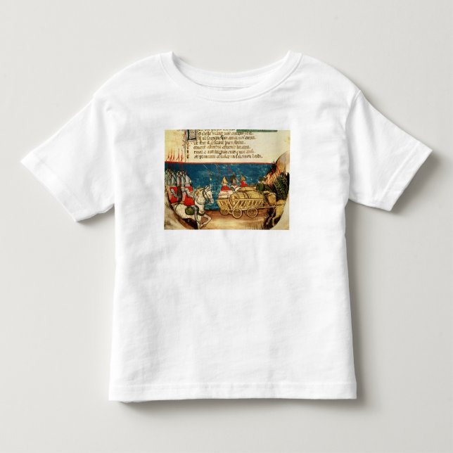 T-shirts O exército de Charlemagne e do transporte (Frente)