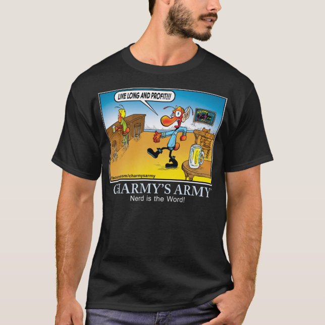 T-shirts O exército de Charmy - o nerd é a palavra (Frente)