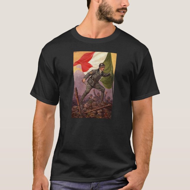 T-shirts O exército dos italianos em WW1 (Frente)