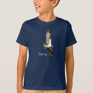 T-shirts O falcão de peixes crescente do Osprey caçoa o
