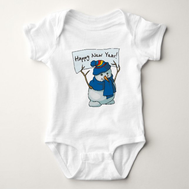 T-shirts O feliz ano novo (Frente)