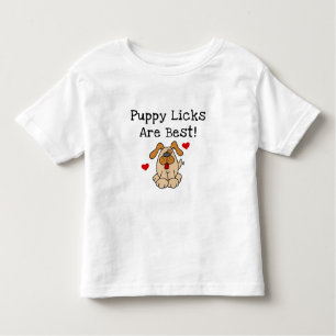 T-shirts O filhote de cachorro Licks é o melhor