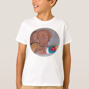 T-shirts O filhote de cachorro o mais bonito de Vizsla com