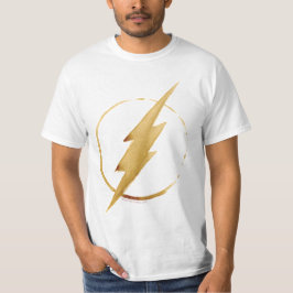 T-shirts O Flash | Emblema do tórax amarelo