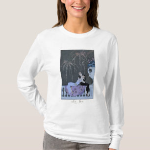 T-shirts O fogo, ilustração para "Fetes Galantes" por Pau