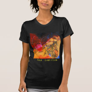 T-shirts O fogo no T das mulheres do por do sol