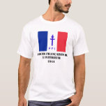 T-shirts O francês força a resistência<br><div class="desc">Uma outra organização atrasada poderoso da resistência de WWII que ajudasse a pavimentar a maneira à liberdade em France.</div>