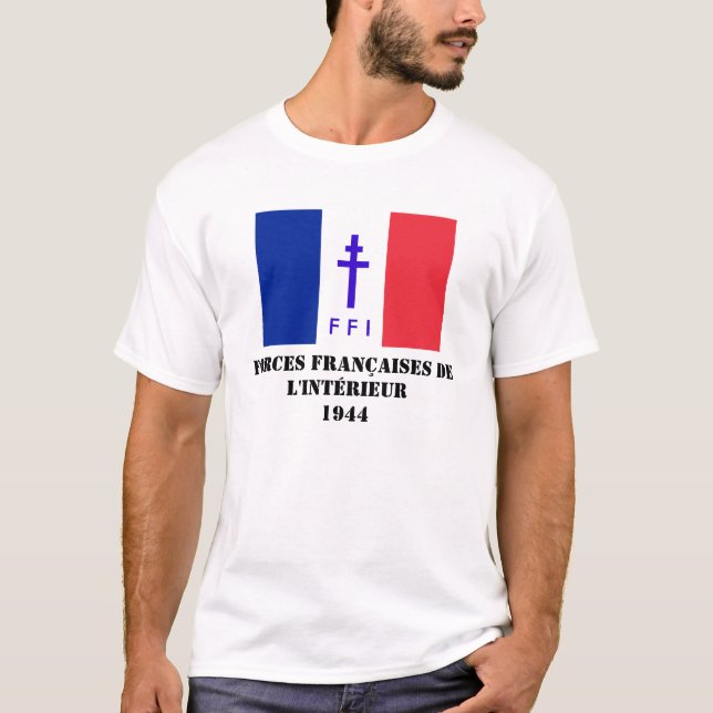 T-shirts O francês força a resistência (Frente)